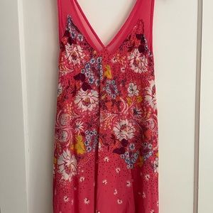 Free People Intamitely Floral Chemise Slip Dress